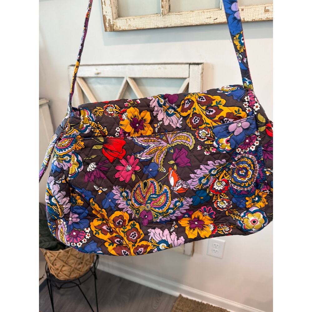 Vera Bradley Rothvale Shoulder Bag in the Bouquet pattern - Picture 4 of 5